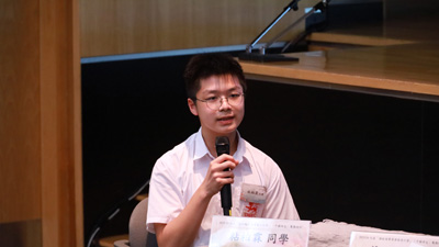 聖馬可中學學生分享學習感受，並展示學習成果。1