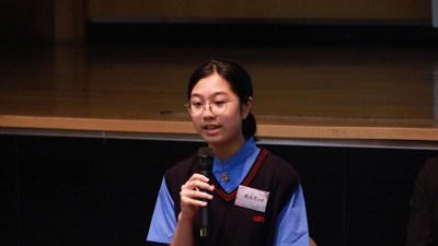 聖馬可中學學生分享學習感受，並展示學習成果。2
