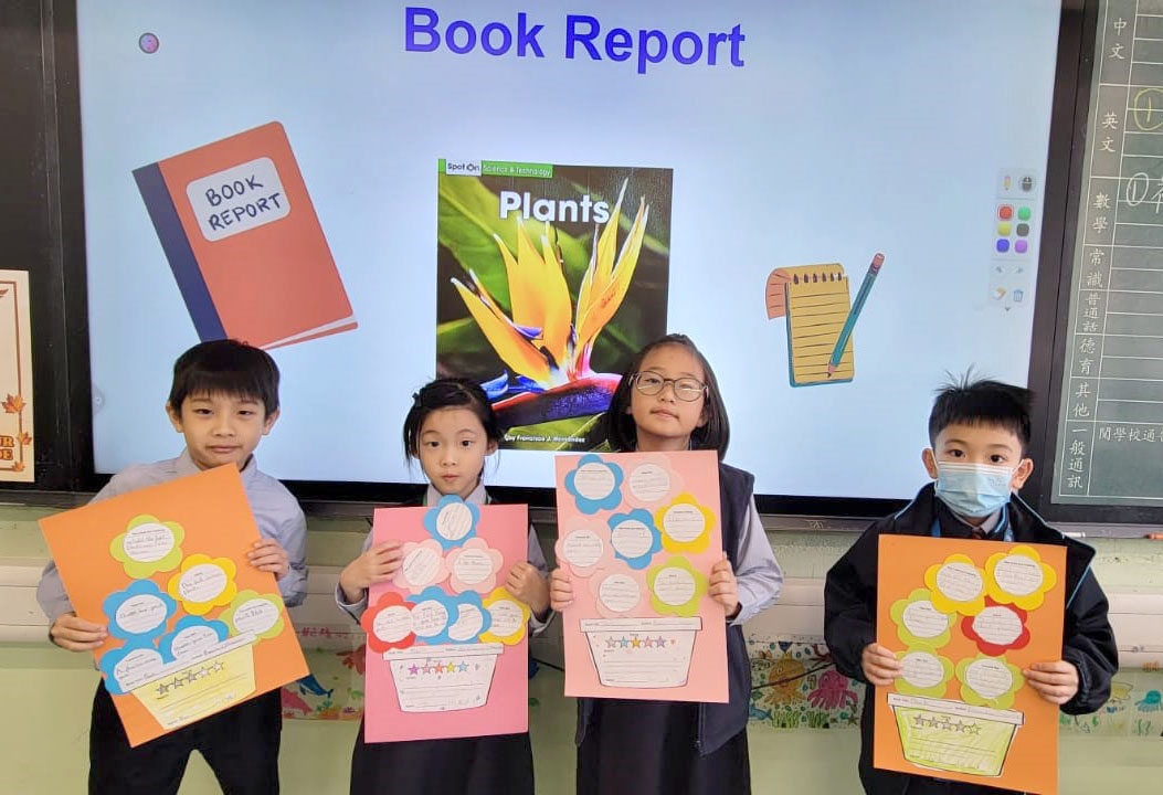 Proud winners of the Potted Flower Book Report Writing Competition